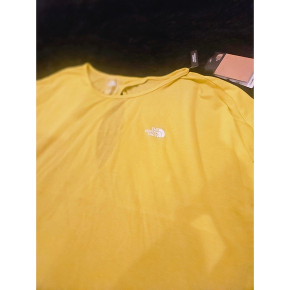 NWT The North Face Wander Cross Back SS Womens Large Acid Yellow - Picture 2 of 5